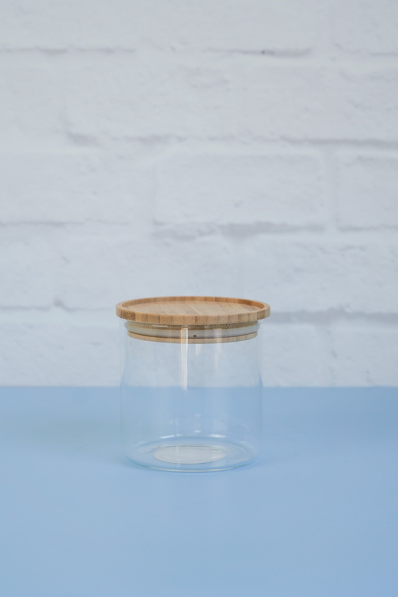 The 600ml bamboo lid glass canisters from The Little Pantry Project.