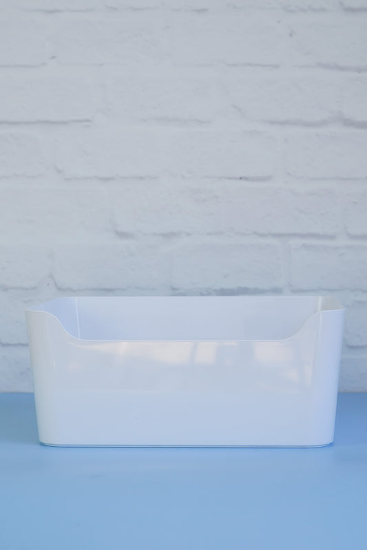 The Little Pantry Project White Storage Tub.